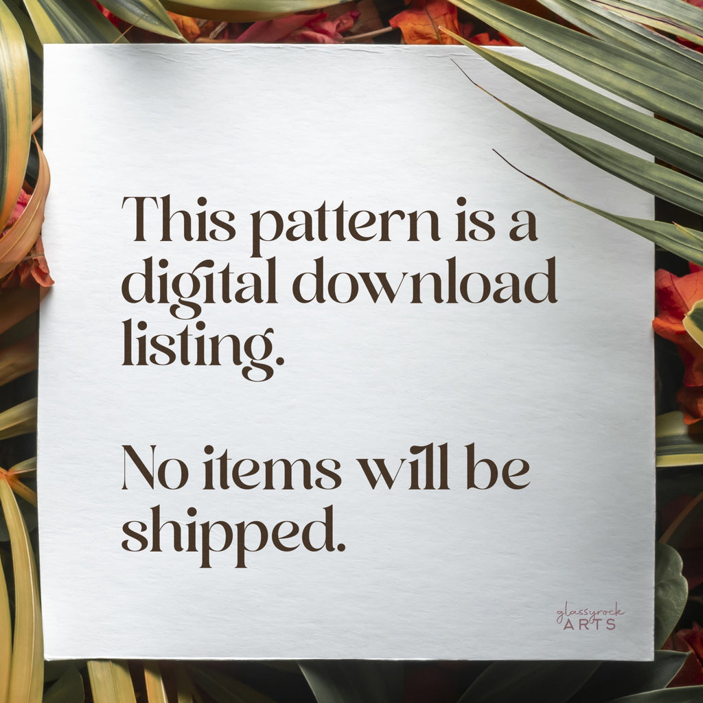 Bundle of Flowers Stained Glass Pattern PDF & PNG