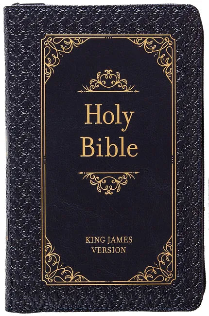 KJV Holy Bible Zip Midnight - Imitation Leather