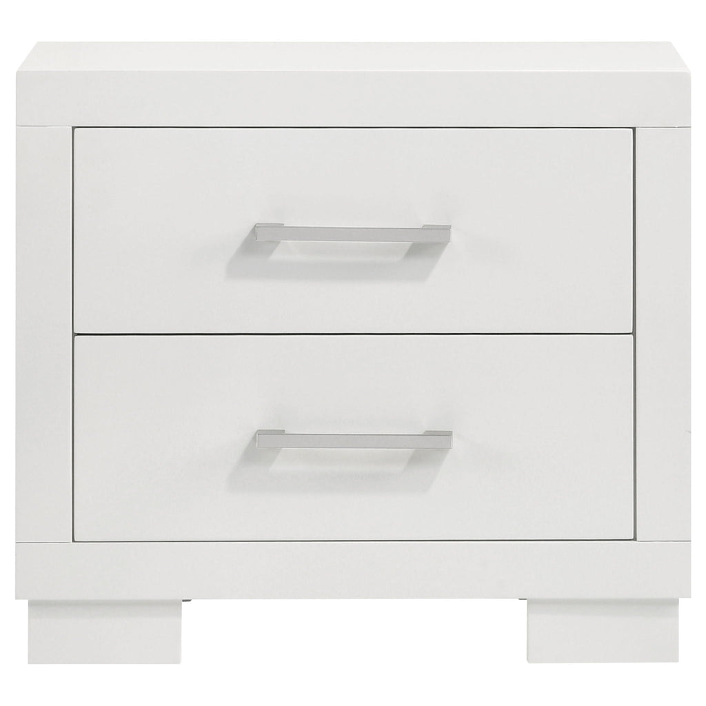 Jessica 5-piece Eastern King LED Bedroom Set Snow White