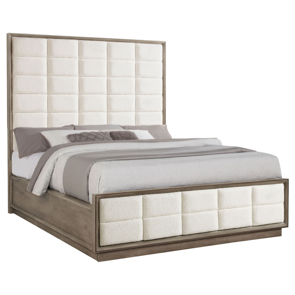Durango 80-inch California King Panel Bed Taupe Oak