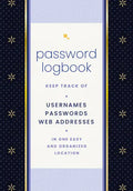 Password Logbook (Black & Gold): Keep Track of Usernames, Passwords, Web Addresses in One Easy and Organized Location - Hardcover