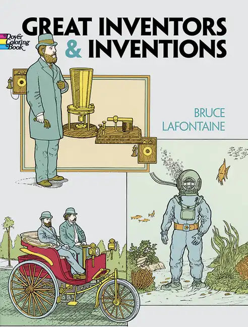 Great Inventors and Inventions Coloring Book - Paperback