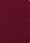 NASB Super Giant Print Reference Bible, Burgundy Leathertouch - Imitation Leather