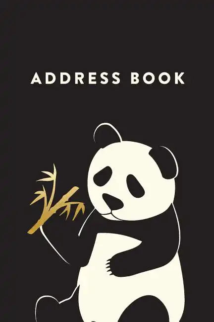 Address Book: Panda, 6x9, 130 Pages, Professionally Designed - Paperback