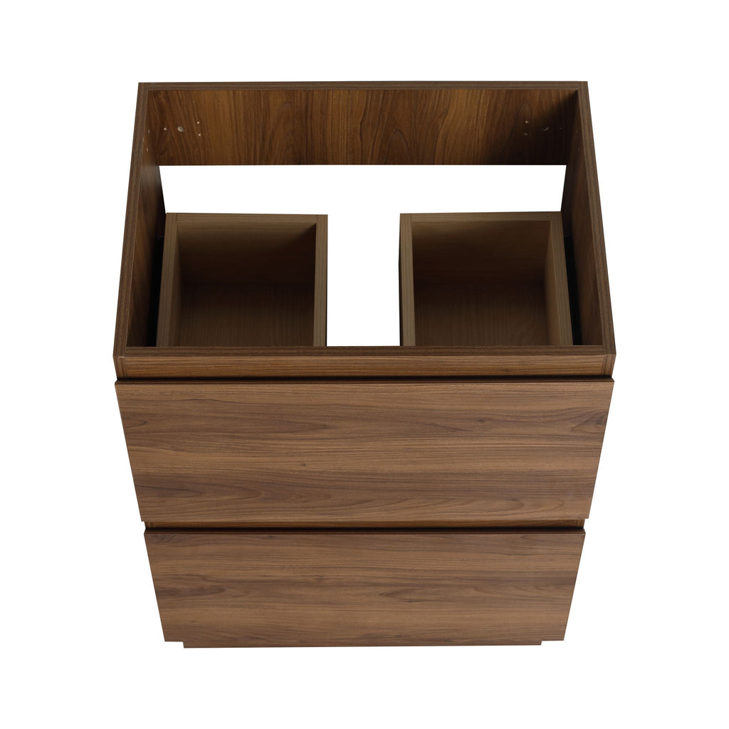 Modern Freestanding Bathroom Vanity Cabinet With Double Drawer