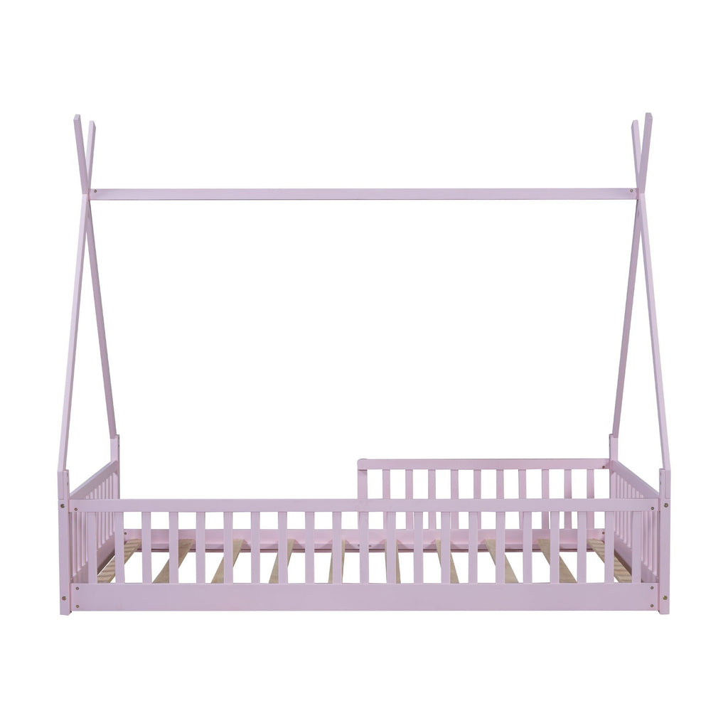 House Shaped Design Bed With Fence