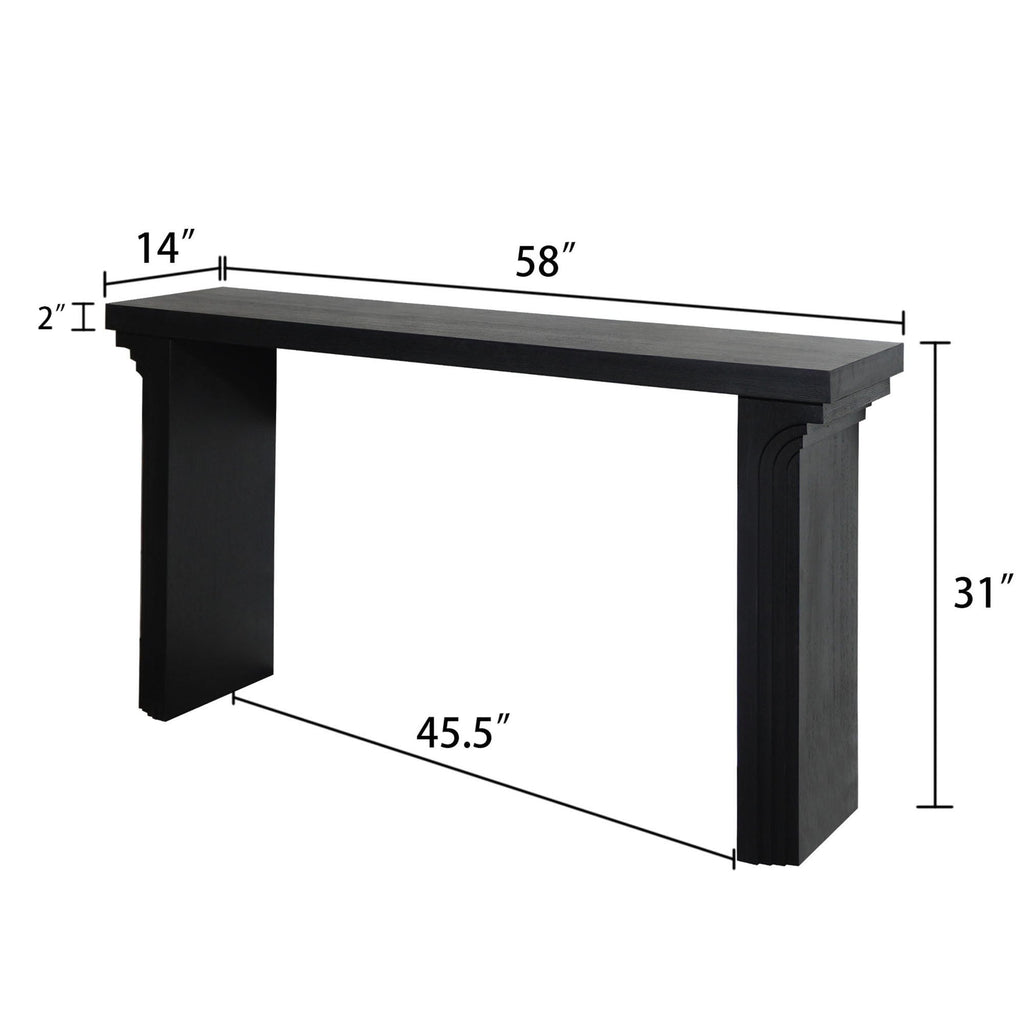 Console Table With Decorative Molding