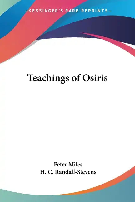Teachings of Osiris - Paperback