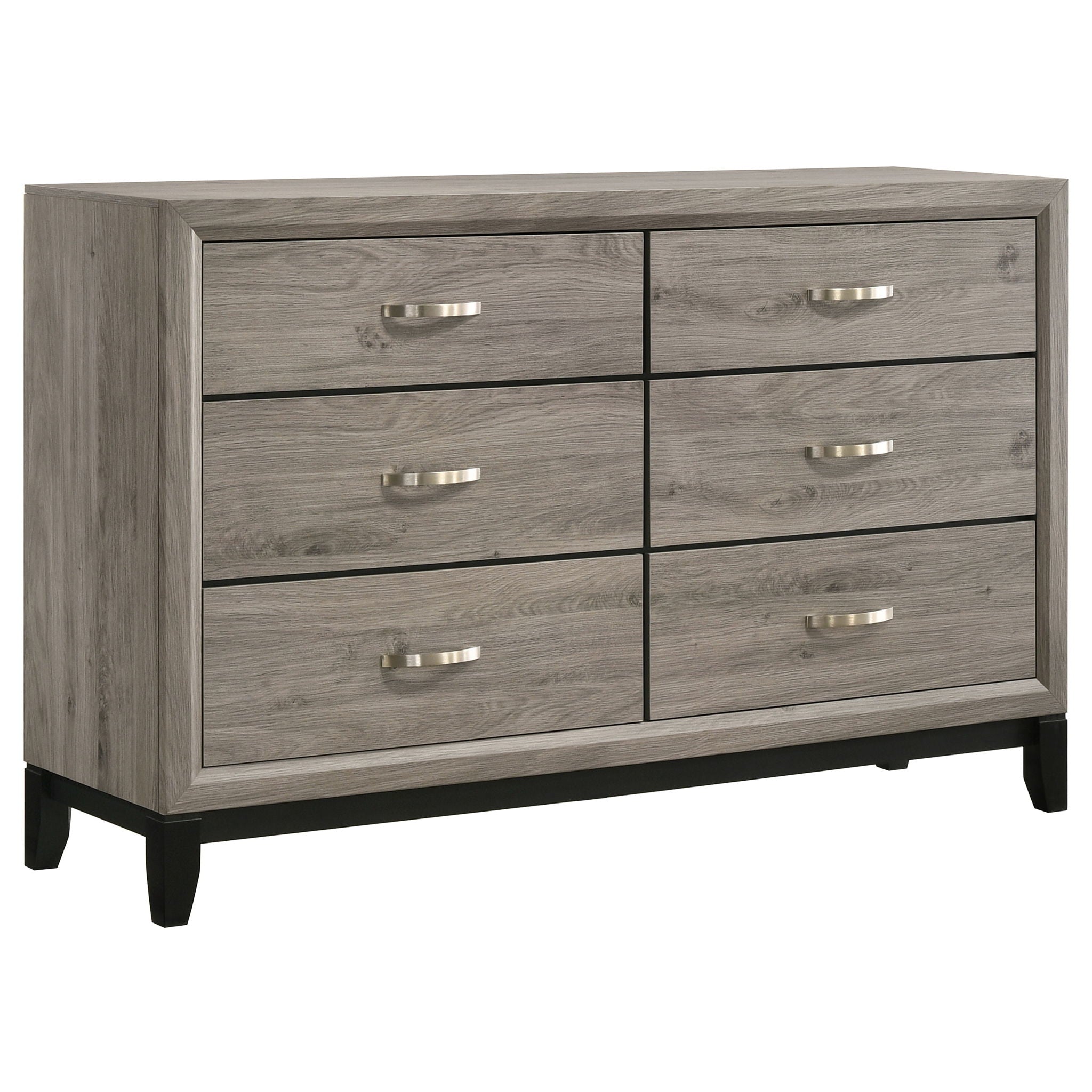 Watson Five-piece Eastern King Bedroom Set Light Taupe