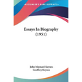 Essays In Biography (1951) - Paperback