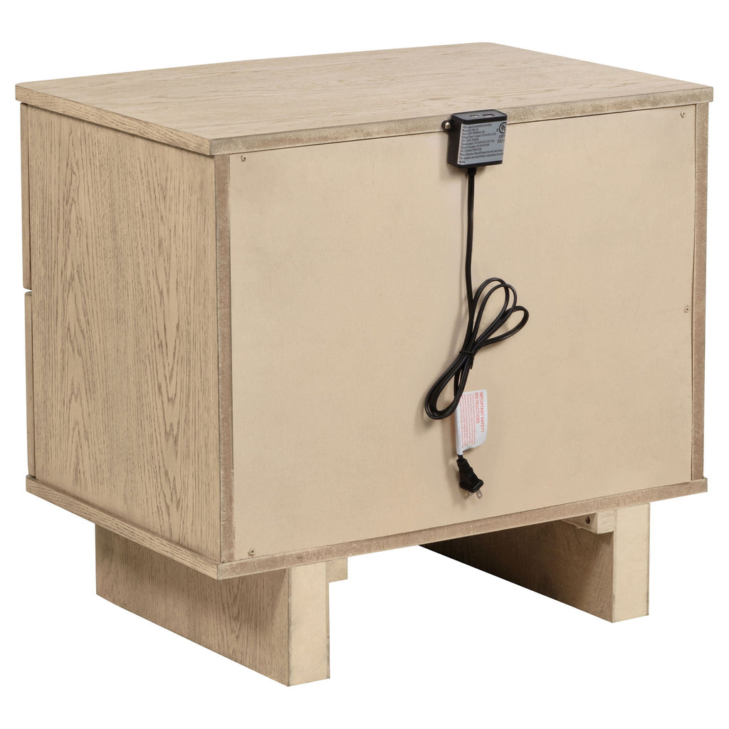 Kailani 5-piece Queen Bedroom Set Beige Oak