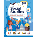 1st Grade Social Studies: Daily Practice Workbook 20 Weeks of Fun Activities History Civic and Government Geography Economics + Video Explanatio - Paperback