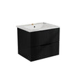 Modern Wall Mounted Floating Bathroom Vanity With Sink And Drawers