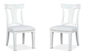 Kingston - Upholstered Side Chair (Set of 2) - Whisper White And Cerused Nutmeg