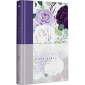 KJV Holy Bible, Large Print Medium Format, Purple Cloth Hardcover W/Ribbon Marker, Red Letter - Hardcover