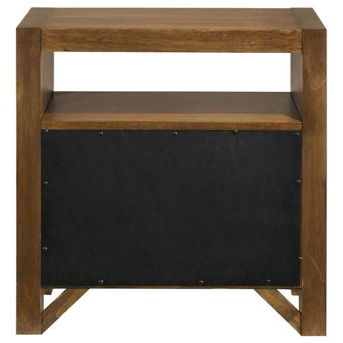 Adderley 2-drawer Nightstand Bedside Table Warm Brown