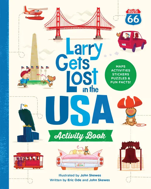 Larry Gets Lost in the USA Activity Book (with Stickers!): Travel Activities for Kids Ages 4-8 - Paperback
