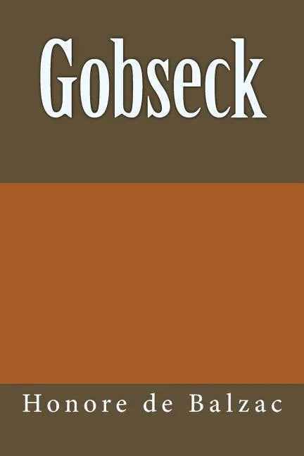 Gobseck - Paperback