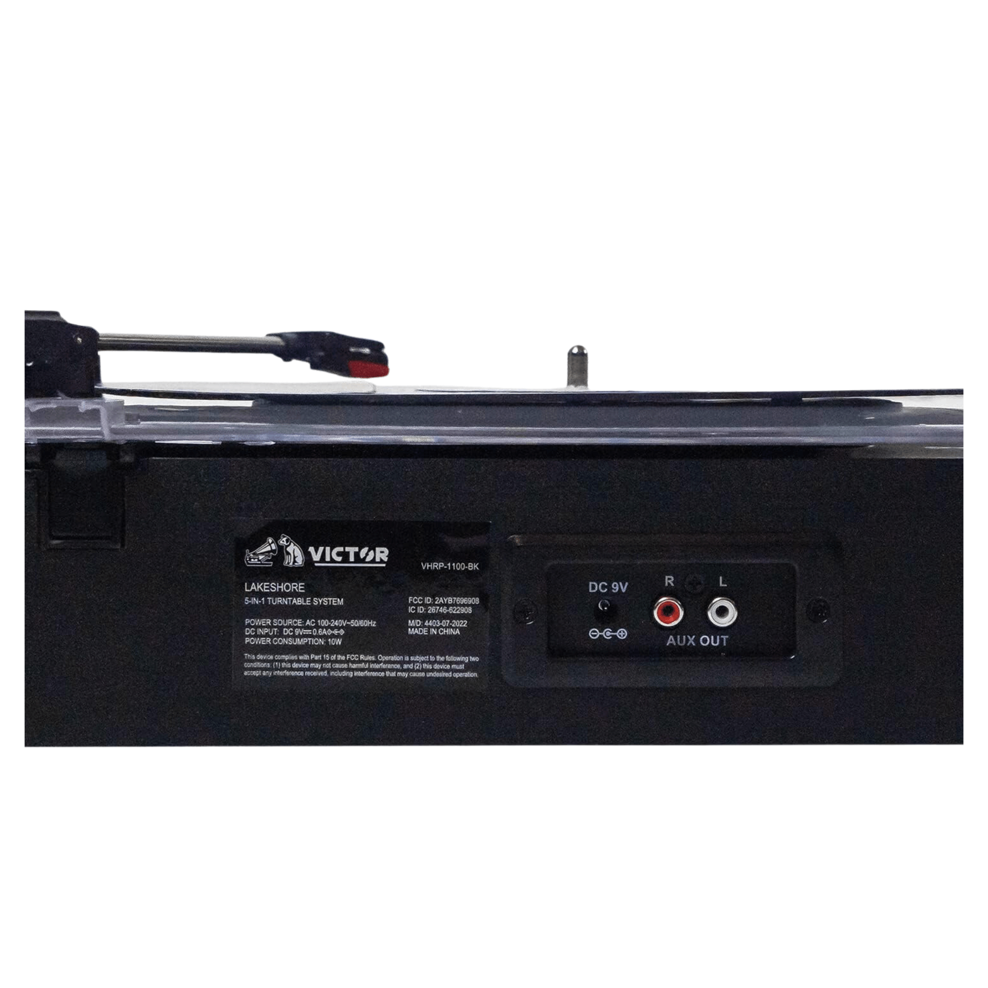 Victor Lakeshore 5-in-1 Hybrid BT Turntable System Black - Refurbished