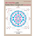 Sri Yantra with Golden Ratio Triangle and Inscriptions - Paperback