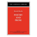 Poetry and Prose: Bertolt Brecht - Paperback