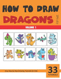 How to Draw Dragons for Kids - Volume 1 - Paperback