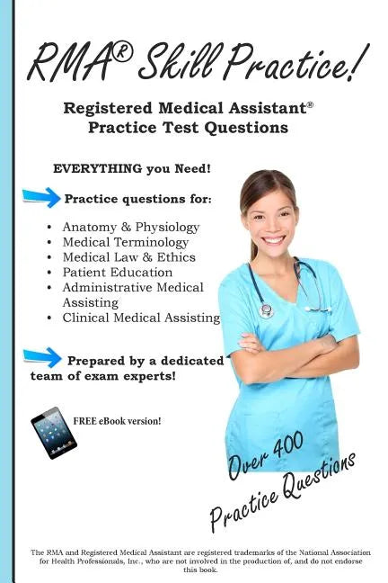 RMA Skill Practice: Registered Medical Assistant Practice Test Questions - Paperback