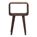 Minimalist Open Curved Nightstand