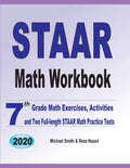 STAAR Math Workbook: 7th Grade Math Exercises, Activities, and Two Full-Length STAAR Math Practice Tests - Paperback