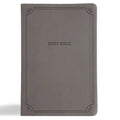 NASB Large Print Thinline Bible, Value Edition, Charcoal Leathertouch - Imitation Leather