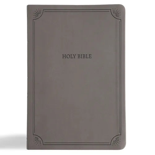 NASB Large Print Thinline Bible, Value Edition, Charcoal Leathertouch - Imitation Leather