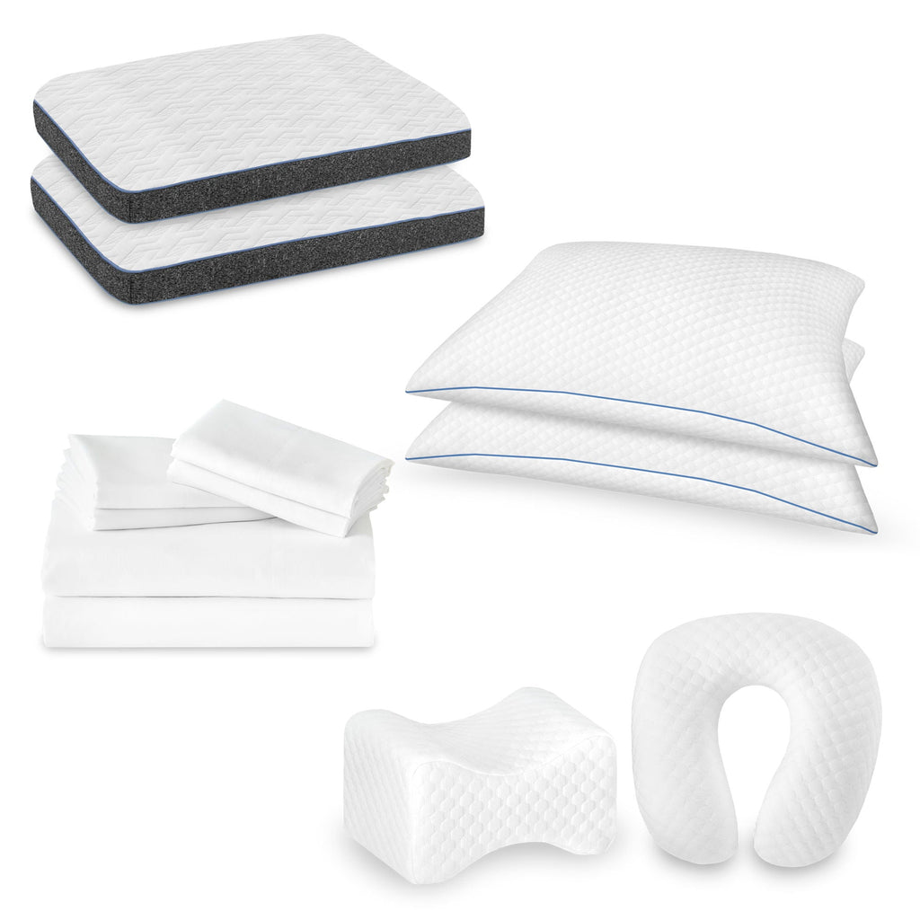 Comfort Care - Hybrid Restful Nights Firm Mattress, 12 Piece Comfort Bedding Pack