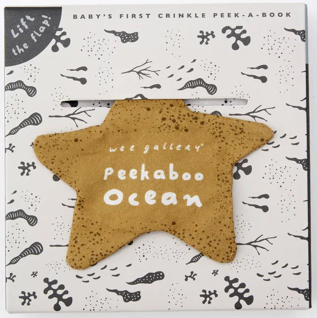 Peekaboo Ocean: Baby's First Crinkle Peek-A-Book - Lift the Flap! - Fabric