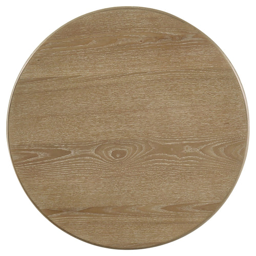 Adina 2-piece Round Coffee Table Set Distressed Light Brown