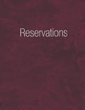Reservations: Reservation Book Burgundy - Daily table bookings for restaurant- 365 pages - Paperback