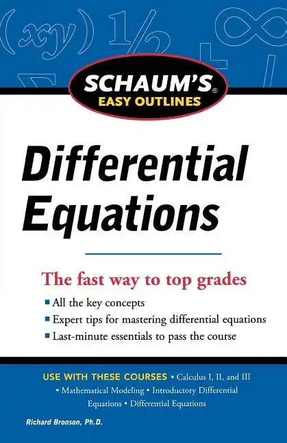 Schaum's Easy Outline of Differential Equations, Revised Edition - Paperback