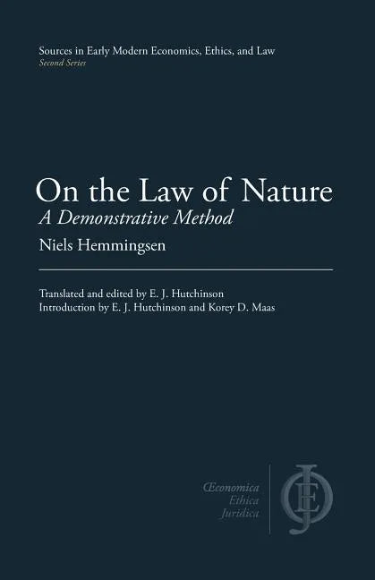 On the Law of Nature: A Demonstrative Method - Paperback