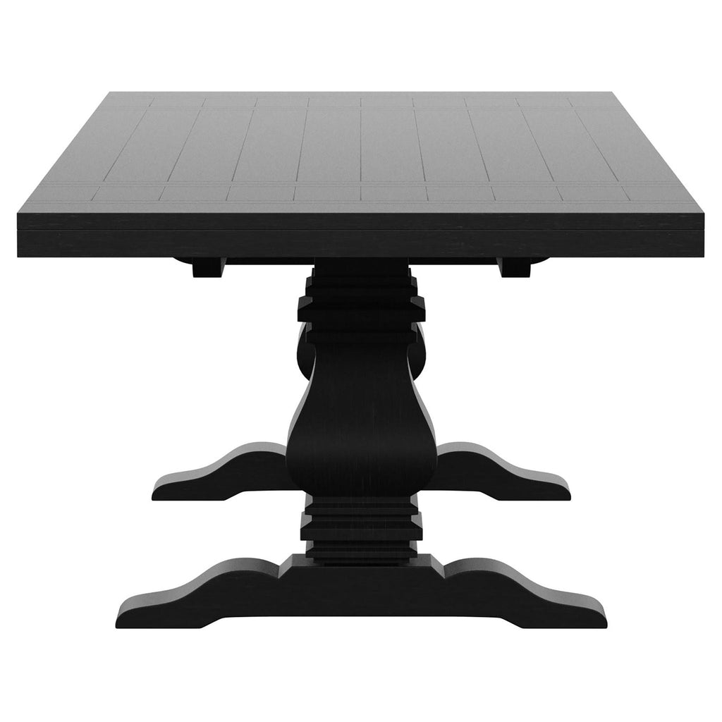 Florence 9-piece 126-inch Extension Dining Table Set Distressed Black