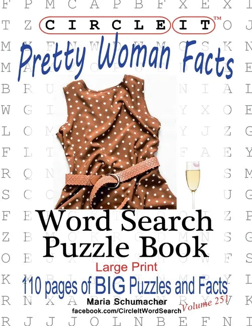 Circle It, Pretty Woman Facts, Word Search, Puzzle Book - Paperback