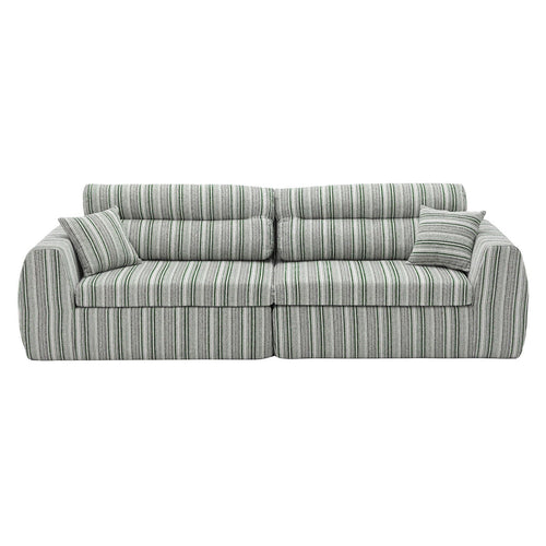 3 Seater, Couch With Throw Pillows For Living Room