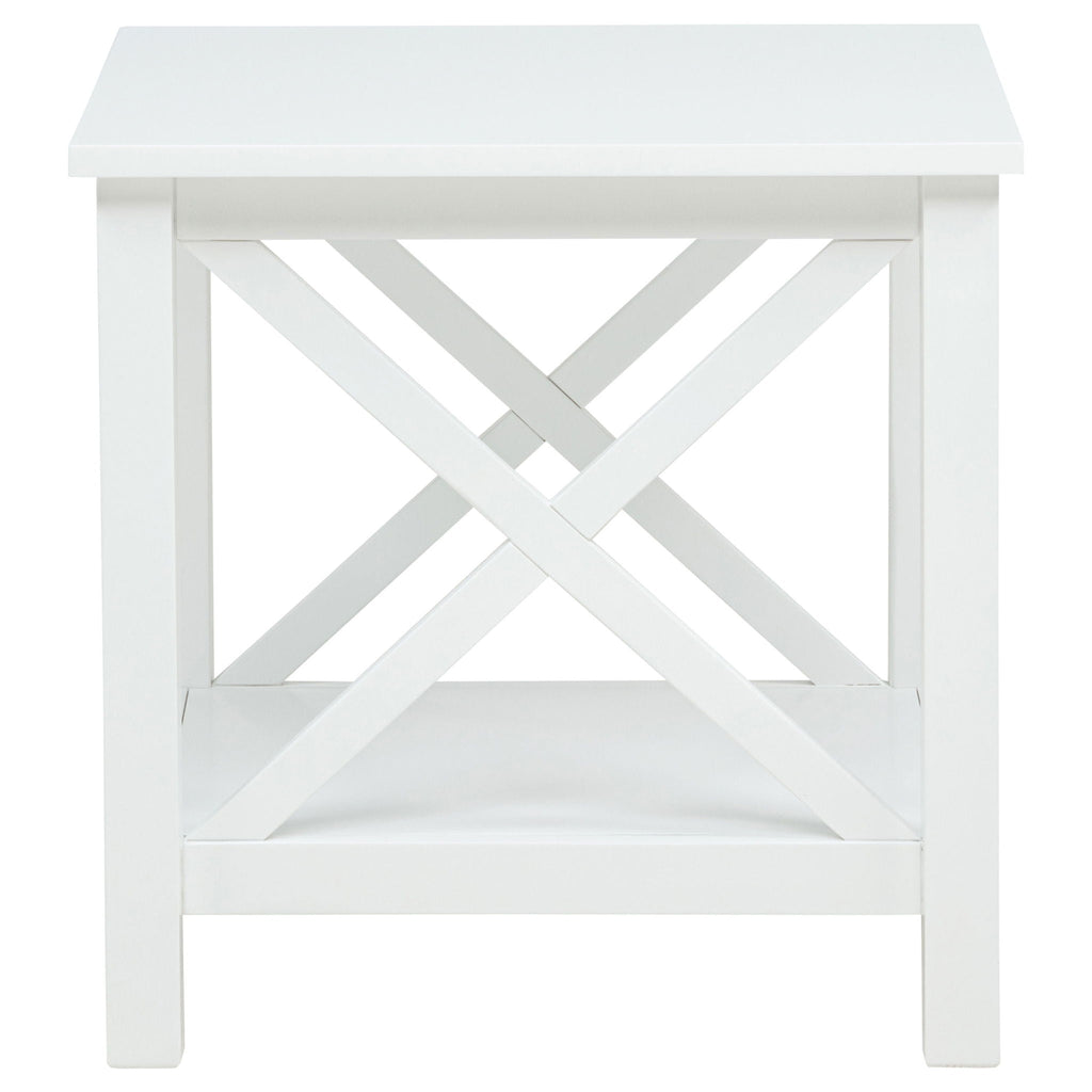 Skyview 3-piece Rectangular Lift Top Coffee Table Set White