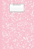 Marble Notebook A4: Pink Marble College Ruled Journal - Paperback