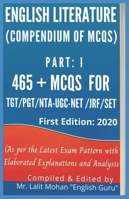 English Literature: (Compendium of MCQs) - Paperback