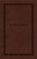 Rvr60, Santa Biblia, Tierra Santa, Ultrafina, Letra Grande, Leathersoft, Café, Con Cierre, Palabras de Jesús En Rojo, Comfort Print - Imitation Leather