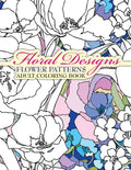 Floral Designs Flower Patterns Adult Coloring Book - Paperback