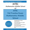 MTEL Mathematics Middle School 47: MTEL 47 Math Exam - Free Online Tutor - Paperback