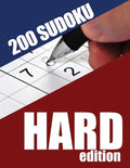 200 Sudoku Hard Edition: An 8x10, 200 puzzle, hard sudoko book - Paperback