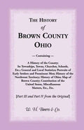 The History of Brown County, Ohio - Paperback