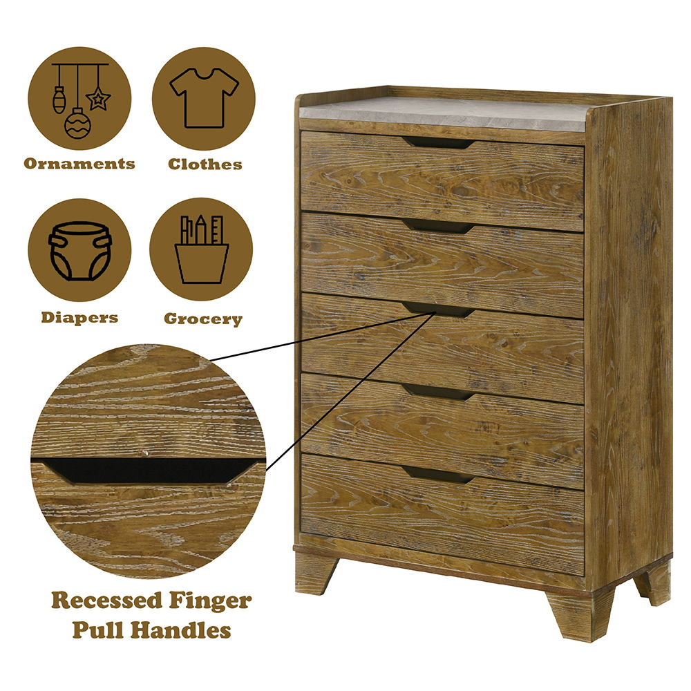 Garcia - Chest - Light Brown