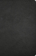 KJV Thinline Bible, Black Genuine Leather - Leather